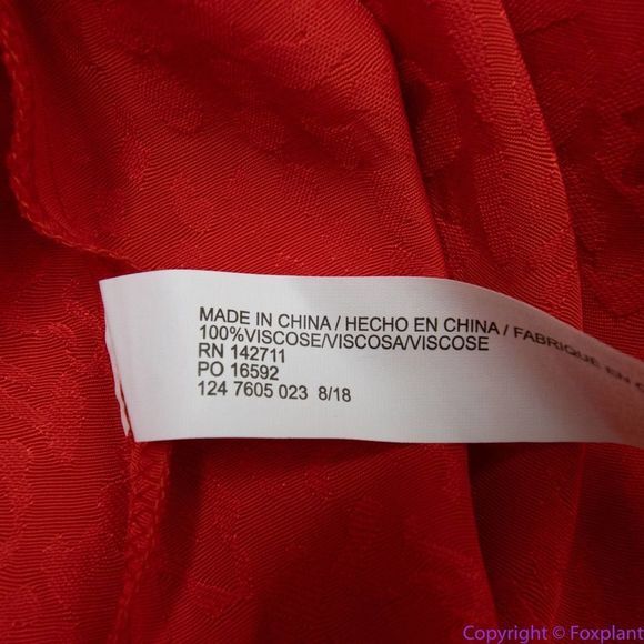 NEW Eloquii Red Leopard‎ Burnout Pattern Wrap Dress with Puff Shoulders, 26 - Picture 13 of 16